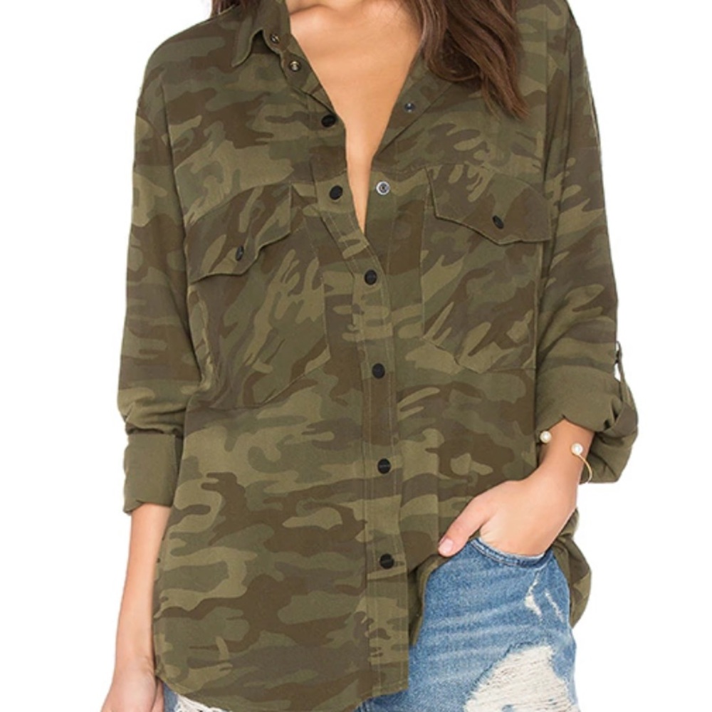 S a n c t u a r y • Camo button down shirt